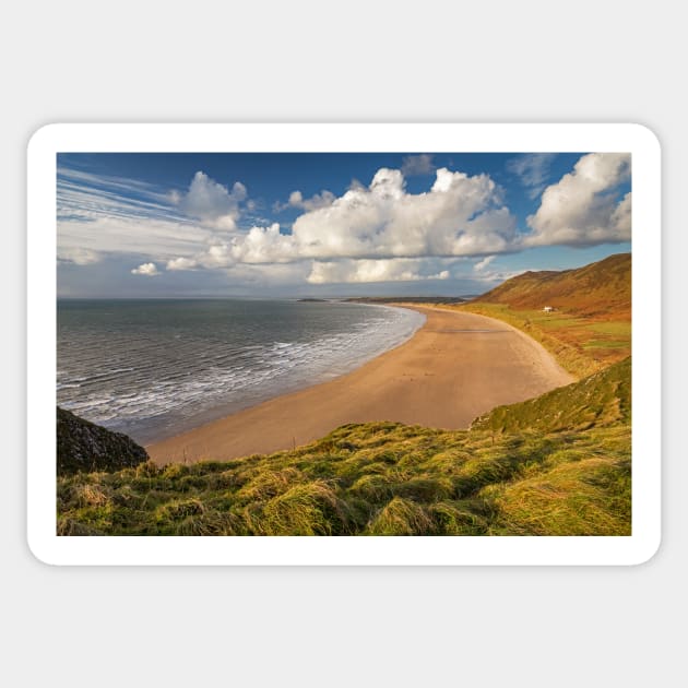 Rhossili Bay, Gower Sticker by dasantillo